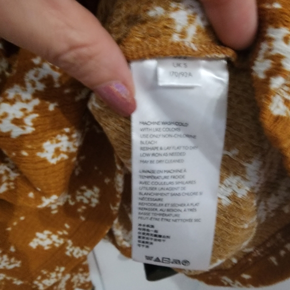 EUC Anthropologie Mustard Floral Tie Waist Amber Dolman-Sleeved Blouse - Picture 13 of 13